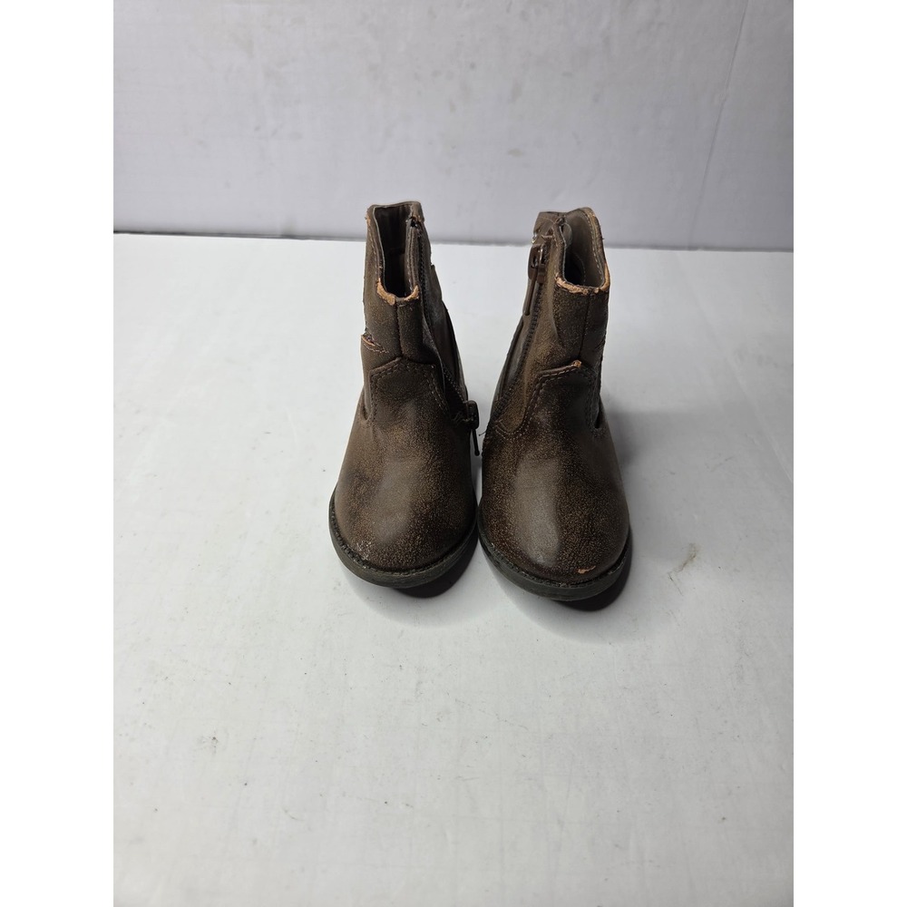 Garanimals Toddler Girl Brown Glitter Star Western Cowboy Boots Size 4